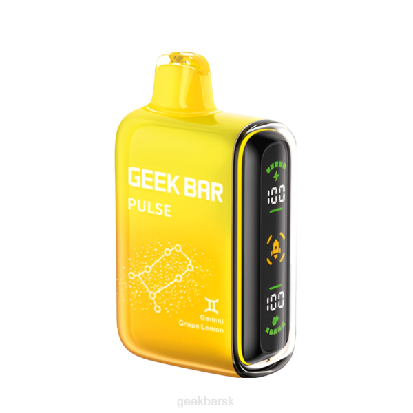 Geek Vape Online - Geek Bar Pulse 15k jednorazová vapa VP8650 gemini hroznový citrón